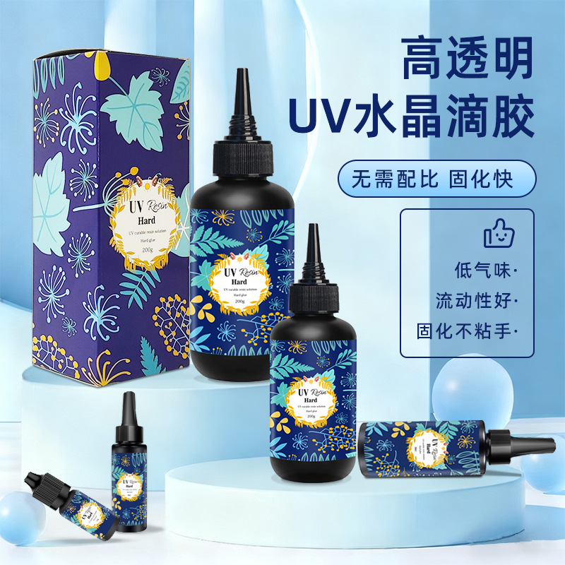 厂家批发 UV胶水高透明快干紫外线固化胶DIY珠宝饰品UV水晶滴胶