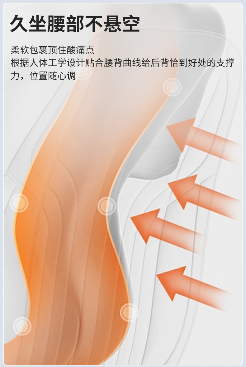 Lumbar Support Office Seat Back Cushion Latex Cushion Lumbar Pillow Lumbar Support Back Cushion Lumbar Support Lumbar Cushion