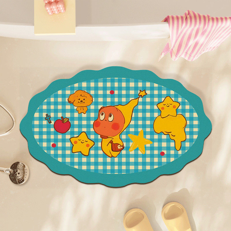 スターマン珪藻泥フロアマット浴室トイレドア吸水性滑り止めフットマット浴室速乾性お手入れ簡単カーペット|undefined