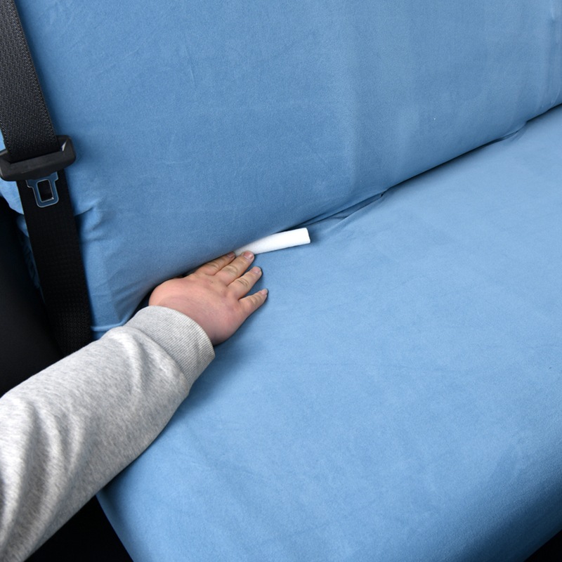 Elastic Car Seat Cover, Derong Rear Seat Cushion Cover, Seat Cushion, Backrest and Headrest Integrated Cover, Dust-Proof and Stain-Resistant, Single Layer