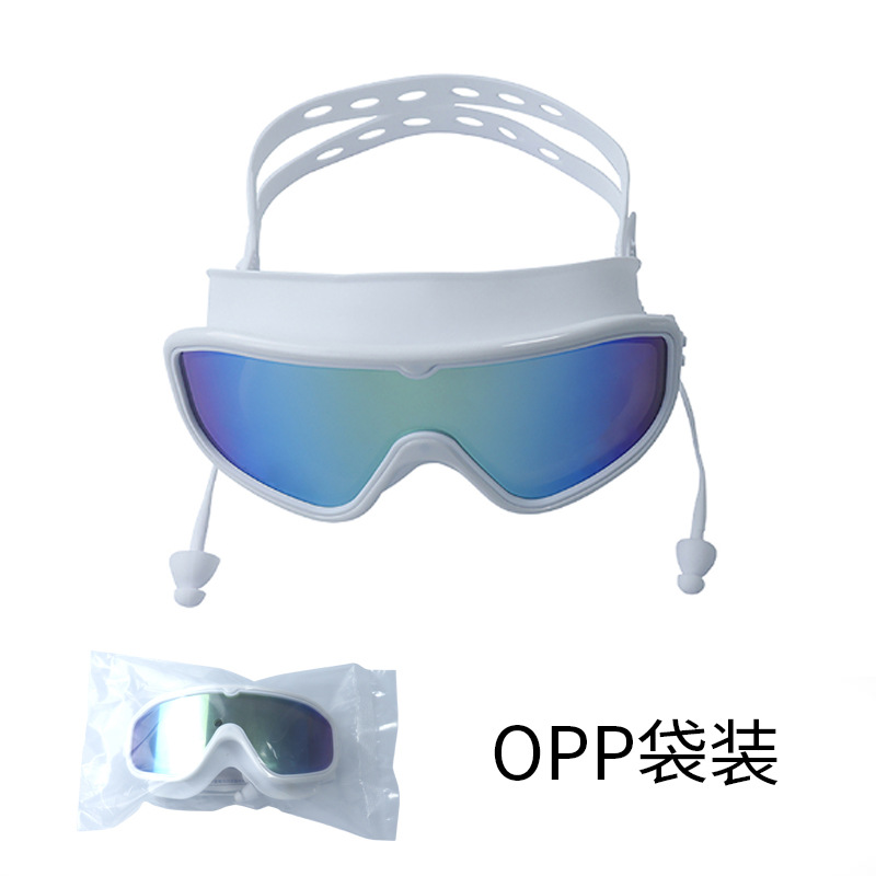 Gafas de Natación de Marco Grande de Silicona y PC Impermeable Anti-Empañamiento para Adultos image 8