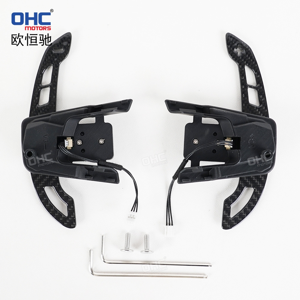 Suitable for Volkswagen Golf 7 Gti Real Carbon Fiber Magnetic Shift Paddles Steering Wheel Modification and Upgrade Parts