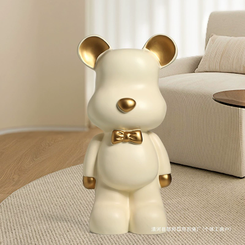 2024 Новый Violent Bear Piggy Bank напольная декоративная вещь илиnaments Только не может войти и выйти большой копилка для мужчин, женщин и детей