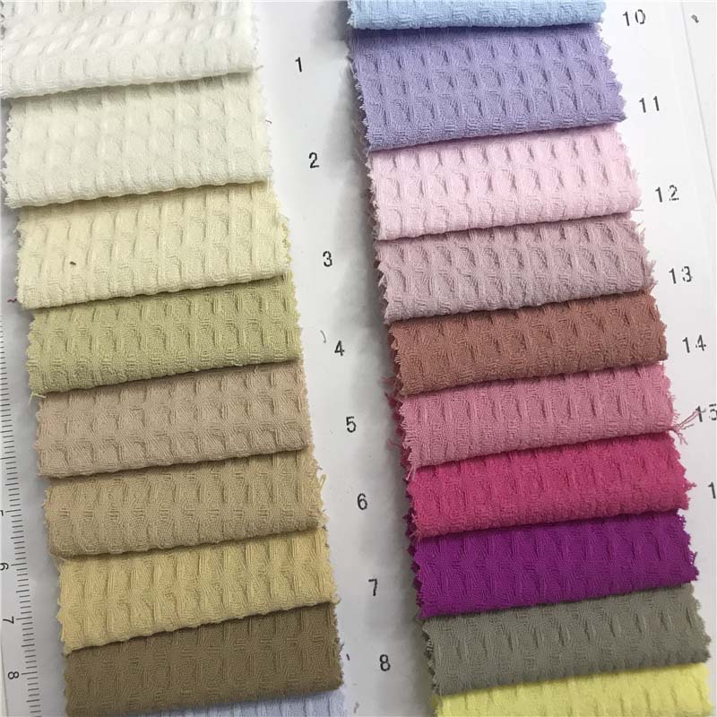 华夫格面料 38个色现货供应 服装服饰箱包鞋帽家居面料 M389100