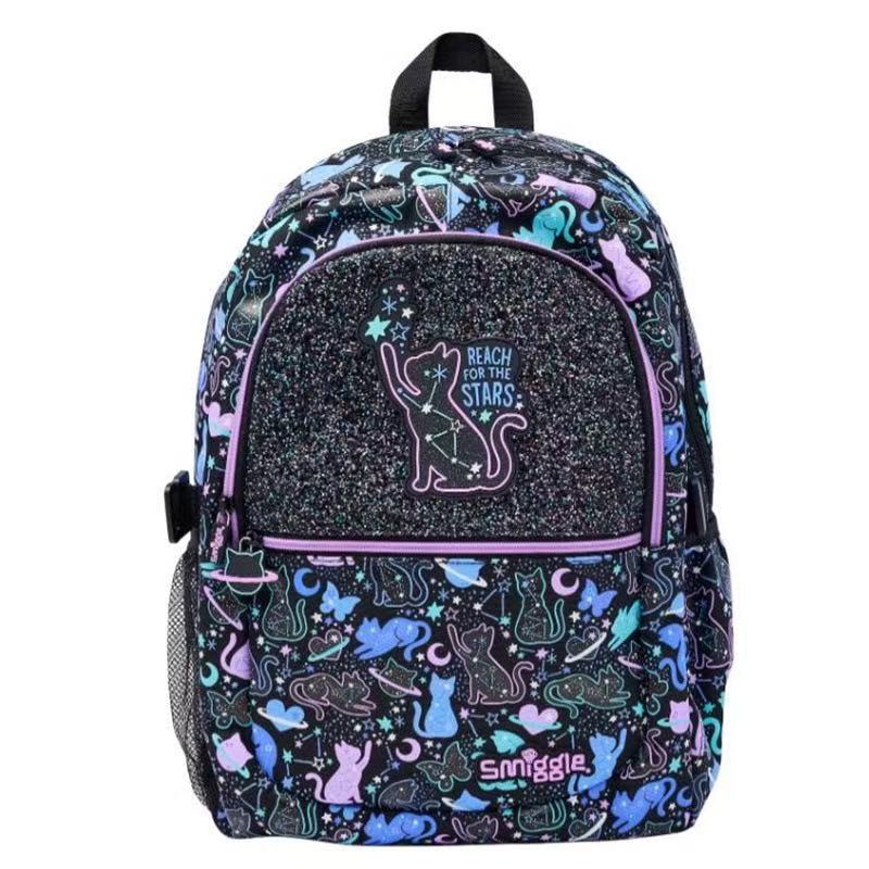 Mochila infantil australiana Smiggle caricatura multifuncional cremallera reductora de compresión mochila de la escuela primaria mochila bolsa ocio