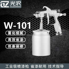 光沢W-101喷漆枪 家具五金汽车钣金上下壶 手动面漆喷枪