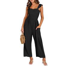 D 95523 Spring Solid Color Jumpsuit �����B�wѝ �羳����