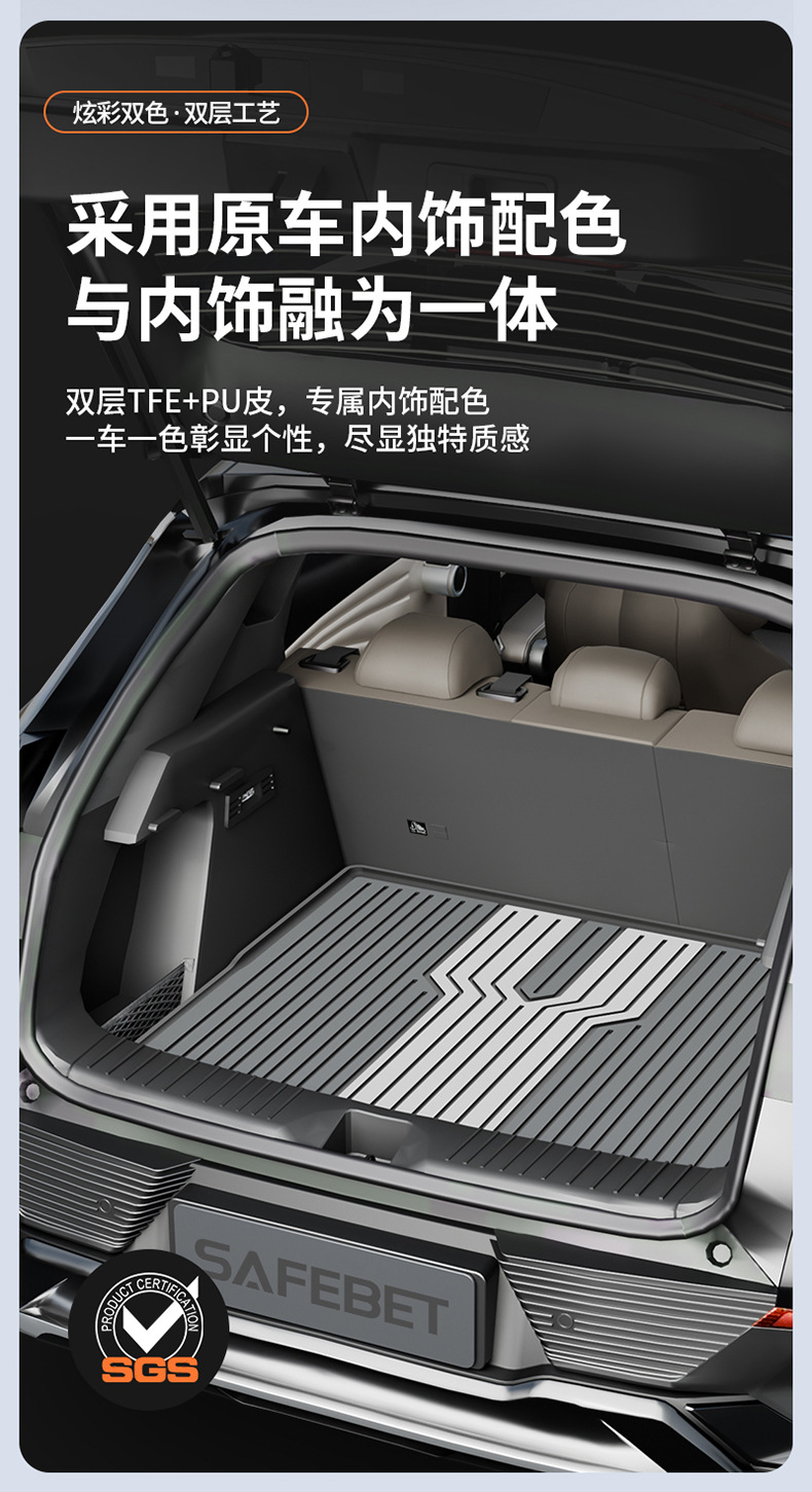 BYD Sea Lion 05 06 Seal Seagull Dolphin Han L Qin PLUS Yuan UP Tang L Song Colorful TPE Trunk Mat
