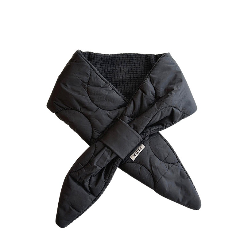 Nuevo abajo bufanda cruzada de algodón Otoño e Invierno estilo coreano simple todo partido grueso cálido cuello decorativo protección pequeña bufanda chal