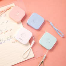 79652得力皮卷尺公英双制2米迷你软尺包包尺三围尺量身高尺