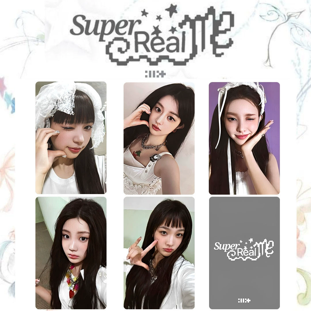 [Комплект карточек Illit 周边 小卡 专辑 Super Real Me случайная карта 小卡 Magnetic]