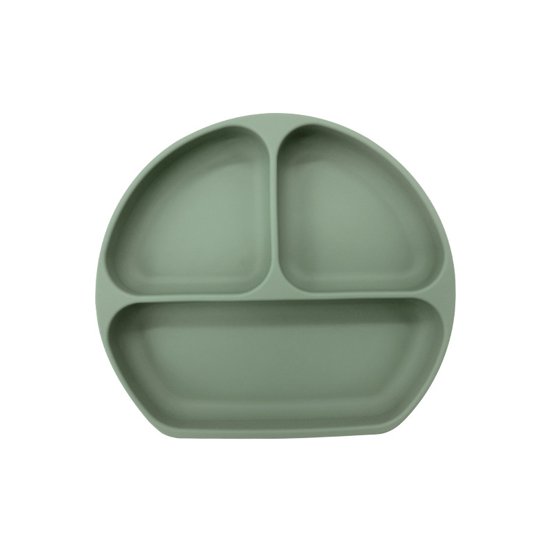 Plato de silicona sonriente para bebés Plato de alimentación infantil Plato de alimentación infantil Plato de alimentación con ventura