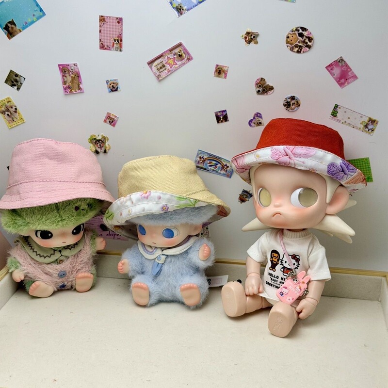 Fisherman Hat 15cm 20cm Doll Clothes Doll Hat Cotton Doll Toy Sun Hat Bucket Hat Gazi Sister Hat Fisherman Hat 15cm 20cm Doll Clothes Doll Hat Cotton Doll Toy Sun Hat Bucket Hat Gazi Sister Hat