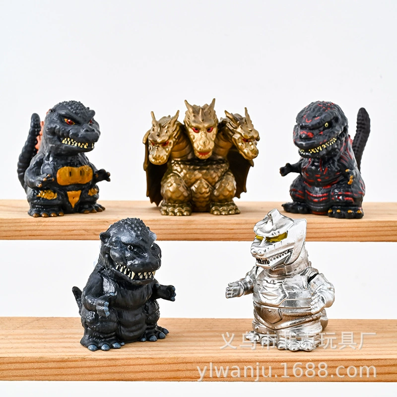 5 моделей Пальцы Годзиллы Маленькие пальчики Игра Qth Edition Золото Трехголовый механический динозавр Монстр Декор