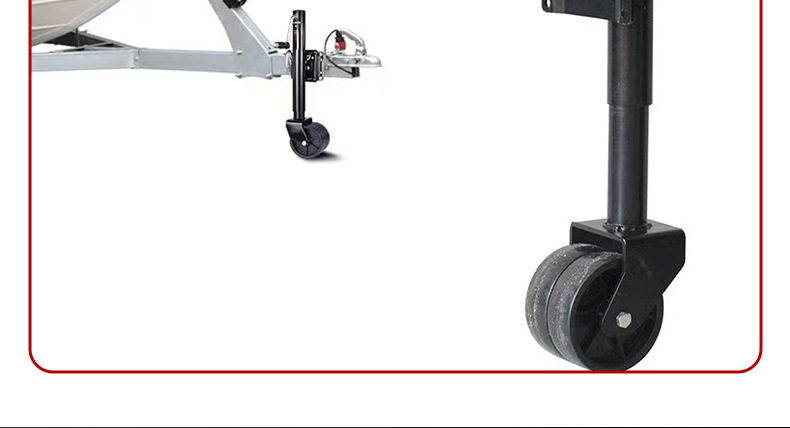 Double-Wheel Model 0kg Top-Of-The-Line Manual Black 6inch Yacht Rv Roof Guide Wheel Sliding Telescopic Support Frame