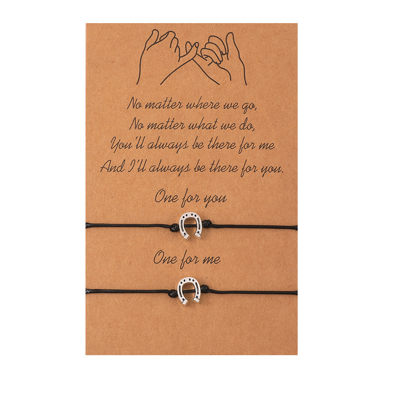 Élégant Vêtement De Rue Star Lune Forme De Cœur Alliage Corde Placage La Saint-valentin Unisexe Bracelets À Cordon display picture 10