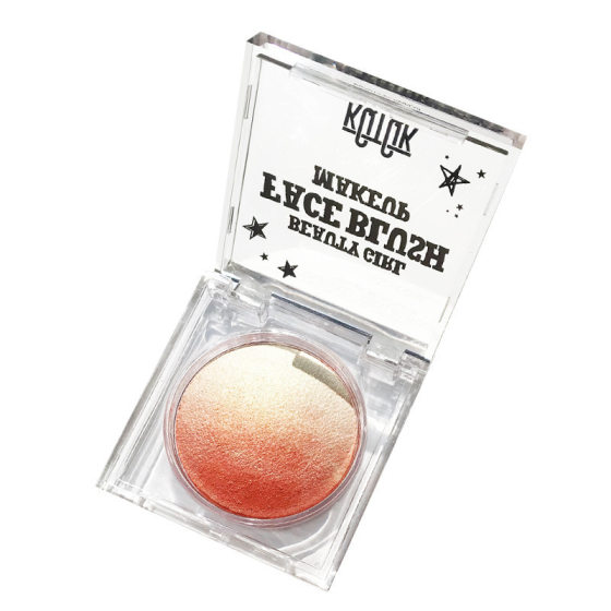 KQTQK Kuku Korean Society Rainbow Sugar Core Gradient Blush Wholesale High Disc Baking Naked Makeup Gradient Blush Plate