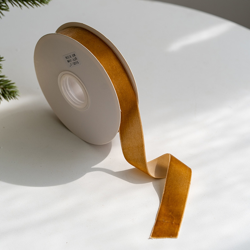 クリスマス装飾アマゾン1cm 2.5cmベルベット無弾片面植毛帯diy蝶ネクタイ部品包装袋|undefined