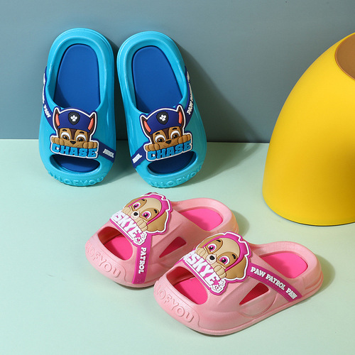 Paw Paw Team children's slippers summer boys and girls home indoor anti-collision children's outer wear anti-slip baby slippers