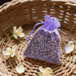 Mesh Bag Lavender Dried Flower Sachet Wardrobe Shoe Cabinet Aromatherapy Sachet Lavender Dried Flower Granules Car Sachet