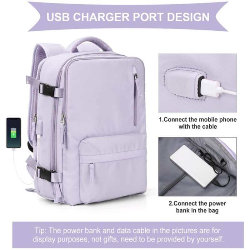 スポット卸売クロスボーダーAmazon新しいUSB充電式大容量旅行バックパック多機能スクールバッグ|undefined