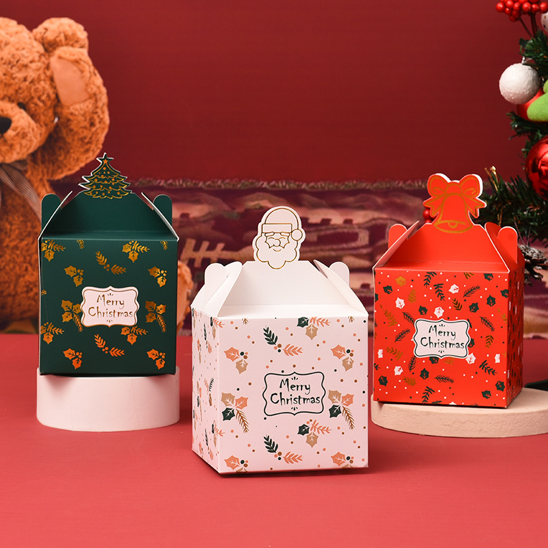 新款平安夜苹果包装礼品盒创意折叠圣诞苹果盒平安果礼物盒糖果盒