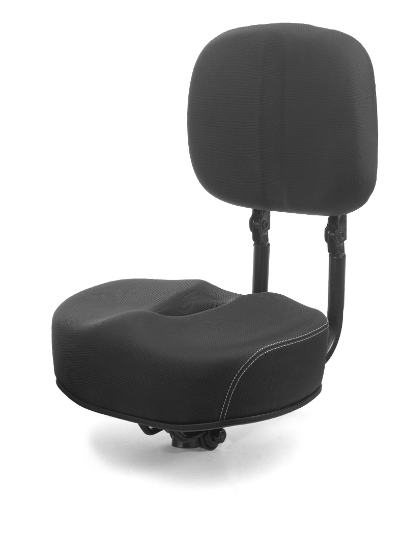 Folding Universal Modified Large Thickened Backrest Saddle Cushion for Mountain Bikes and Electric Bikes, Thickened and Reinforced