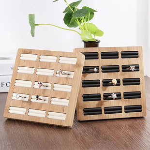 in stock Wooden Jewelry Display Stand Necklace Earrings Earrings Jewelry Counter Props Ring suit Display