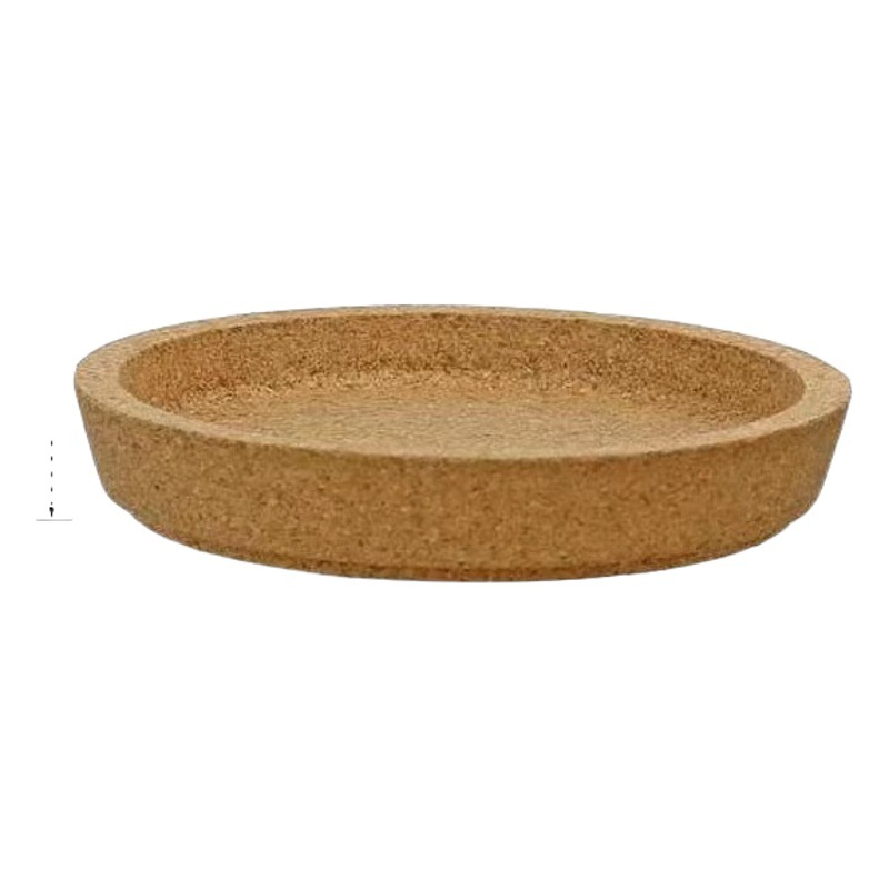 Concave Cork Coaster, Yawen Cup Holder with Printed Logo, Round Coaster, Heat-Insulating Cup Holder, Mug Cork Coaster