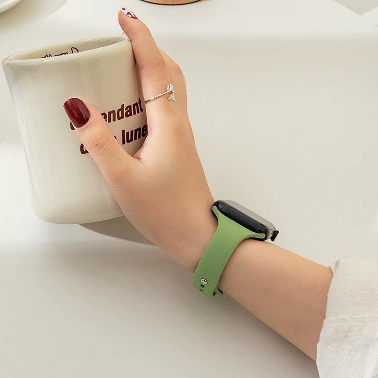 Подходит для Apple Watch 11 силиконовый ремешок iWatch10 Apple S8 watch 7 ремешок Smart SE sports 9 женский 45мм