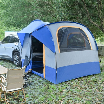 Outdoor Camping Car Tail Avtomobil dam çadırları - double-lifting-rod-blue-gray-34