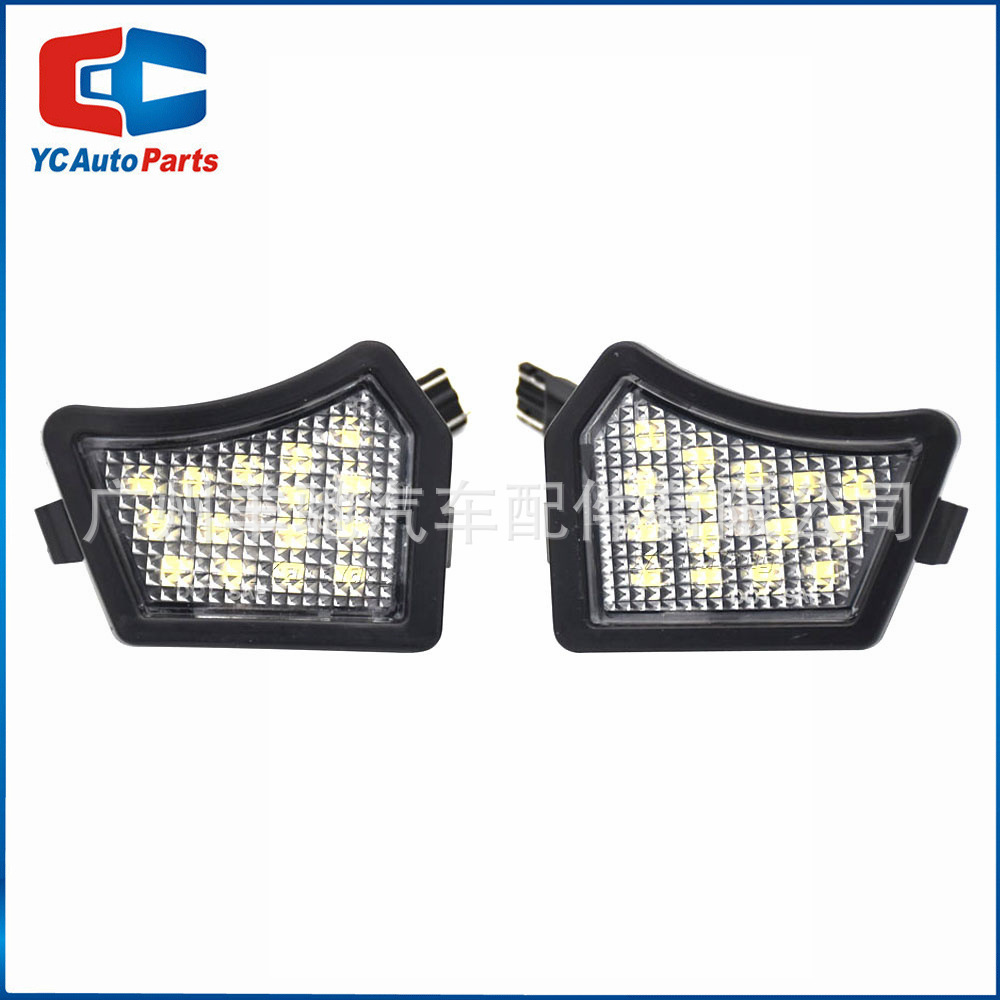 Luz de suelo LED para Volvo S60 S80 V50 V70 XC70 XC90 Jaguar bajo espejo retrovisor