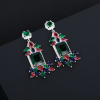 Earrings, advanced fashionable universal silver needle, light luxury style, silver 925 sample, high-quality style