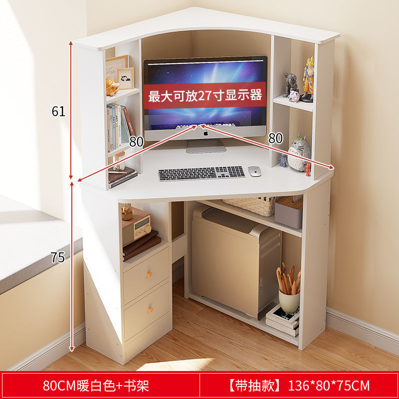 Triangular Study Desk Corner Writing Desk Corner Corner Computer Desk Simple Home Corner Small Apartment Table