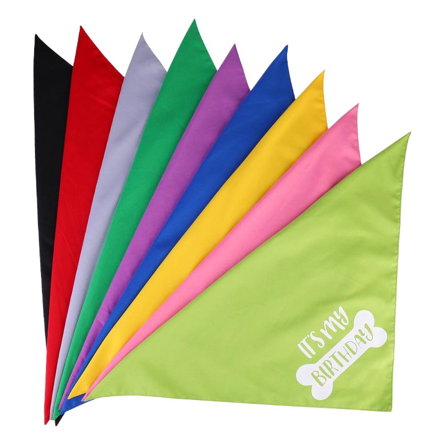 Tanpopo transfronterizo perro cumpleaños triángulo cumpleaños toalla mascota cumpleaños saliva toalla mascota bufanda babero