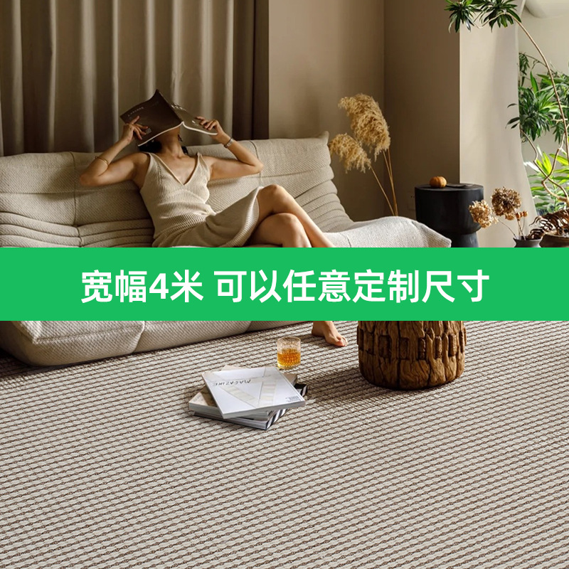 Fábrica de fuente de alfombra de lana doméstica ligera de lujo sala de estar dormitorio fácil de cuidar mantas de cama de gran área personalizada