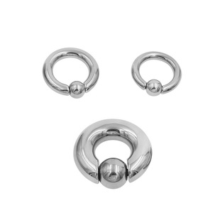 Stainless Steel Large Size Card Ball Ring Nose Ring Puncture Jewelry Genital Puncture Punk Puncture Wholesale