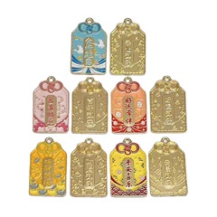 國風御守字牌雙面祝福成語 DIY自製合金滴油掛鑰匙扣吊墜飾品配件