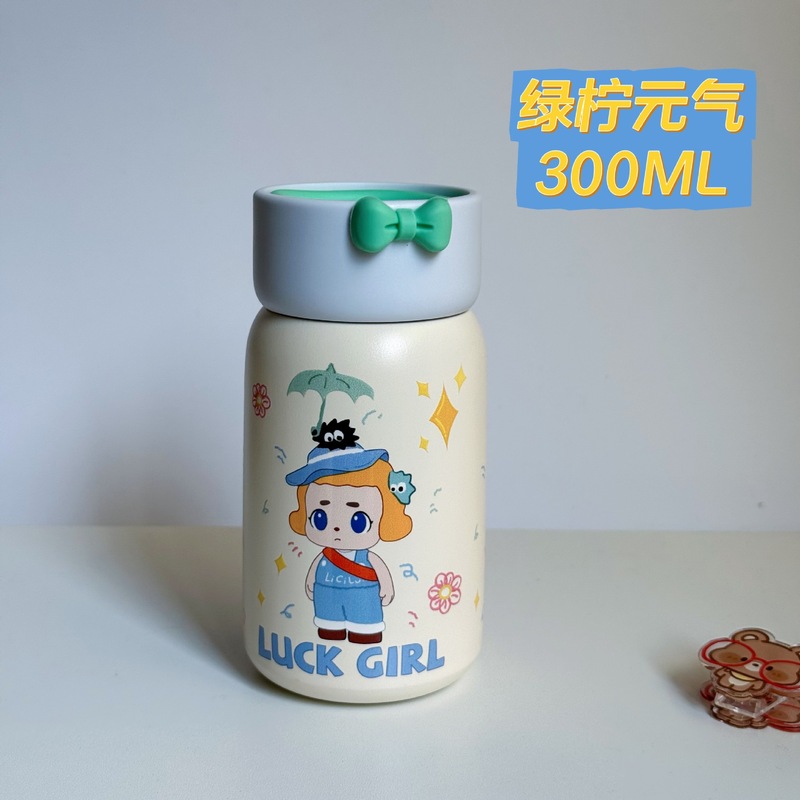 新款可爱卡通316不锈钢保温杯女生ins儿童水杯户外便携随行杯|undefined