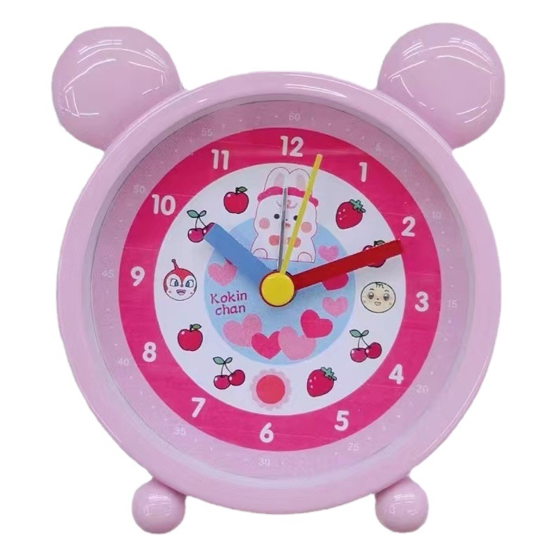 Reloj de alarma de dibujos animados directo de fábrica mesita de noche decoración reloj despertador para estudiantes y niños Reloj portátil al por mayor