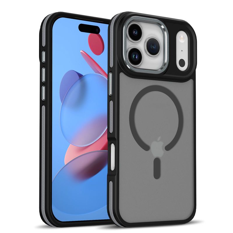 适用iPhone17PROMAX手机壳肤感磁吸苹果17PRO磨砂气垫防摔保护套|undefined