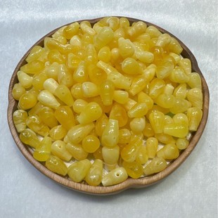 Natural Raw Ore Russian Material White Flower Wax Three-Way 8-12mm Wide 13 to 15mm Long Full of Honey and Wax Overall Clean