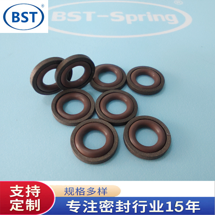 四氟乙烯密封格莱圈 斯特封 轴用孔用组合方形格莱圈四氟垫片挡圈