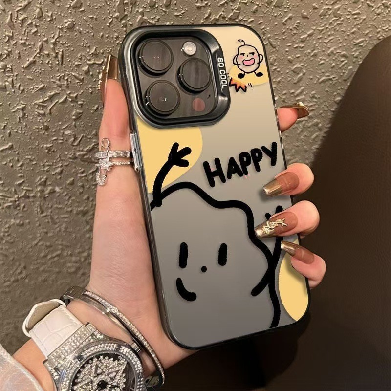 Funda para teléfono móvil iphone16 aplicable a la personalidad Apple 15promax Europa y América 14 anti-caída 13 lindo 12mini nuevo