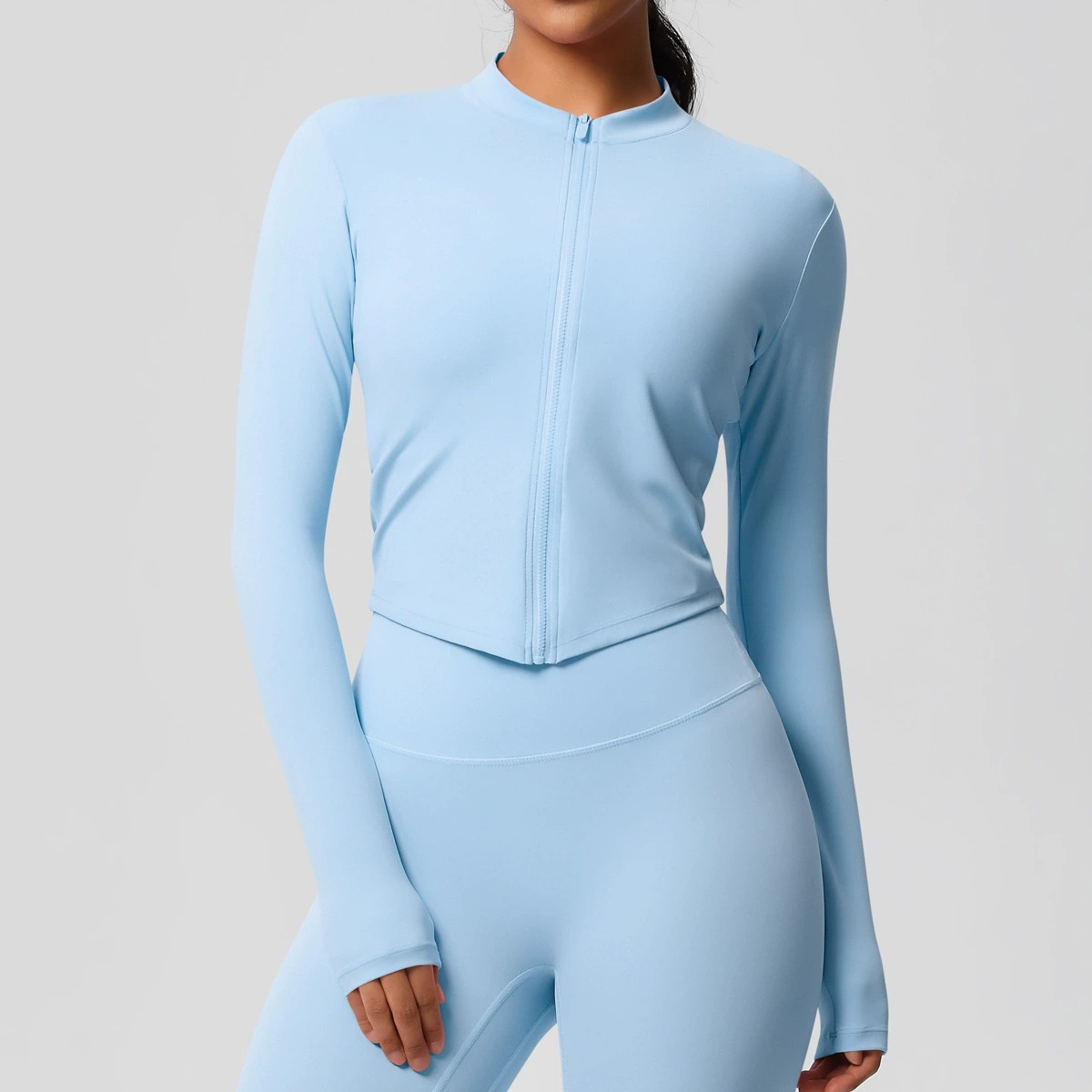 Спортивная куртка для тренировок в зале, кардиган на молнии, одежда для йоги, европейский стиль, облегающий