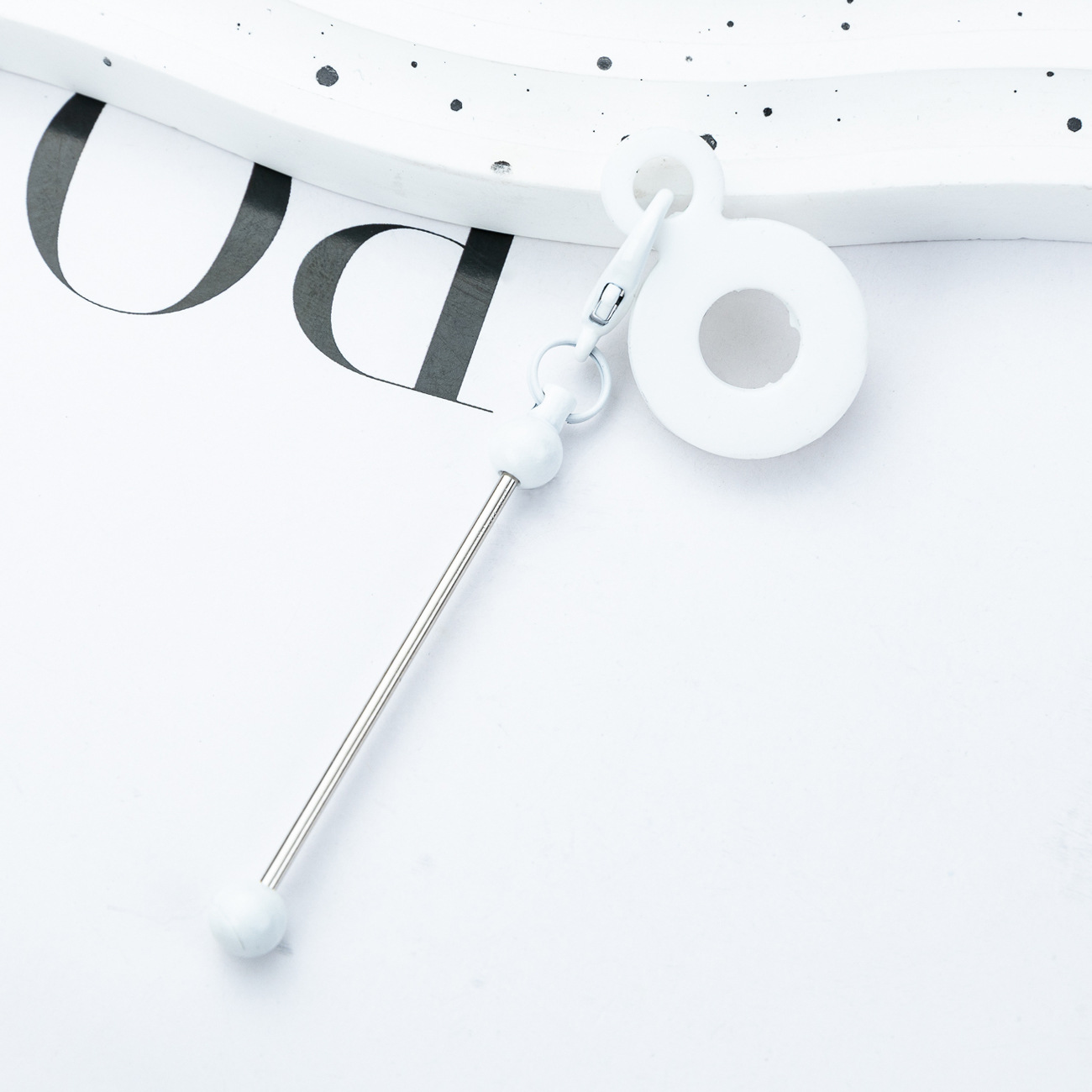 DIY cuentas de paja de silicona colgante para 8mm - 10mm taza de agua paja de silicona decoración fábrica al por mayor