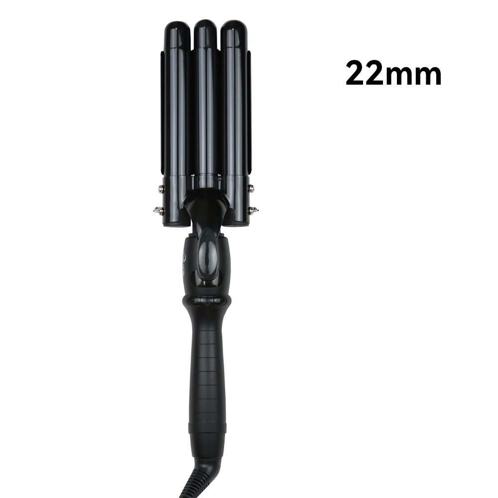 3튜브 고데기 블랙 22mm