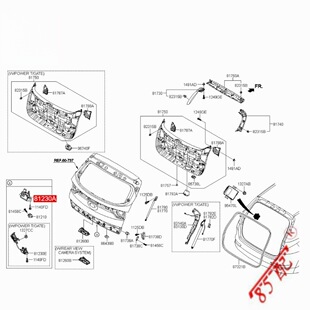 ���������iβ�T�i�ۿ���81230-H3000�m�������KX5 2016-