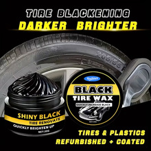 汽车内饰翻新蜡塑料零件翻新皮革光泽蜡轮胎保护黑色车辆泛黄修复