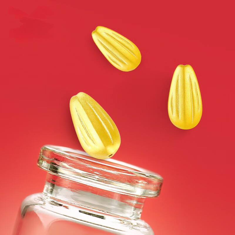 Gold Golden Melon Seeds 999 Pure Gold Gold Ingot Fortune Seeds Pure Gold Gold Beans Creative Financial Investment Gift Collection Gold Golden Melon Seeds 999 Pure Gold Gold Ingot Fortune Seeds Pure Gold Gold Beans Creative Financial Investment Gift Collection